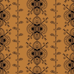 Whimsigoth -  Dark Academia in Rust and Black Wallpaper - Large 