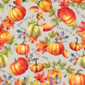 Pumpkin Medley - Happy Fall Ya'll - Agreeable Gray Linen