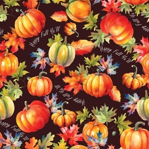 Pumpkin Medley - Happy Fall Ya'll  -  Chocolate