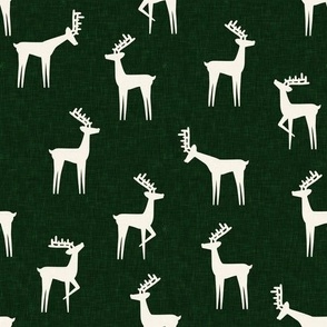 reindeer - winter Christmas - dark green - LAD23