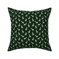 (small scale) reindeer - winter Christmas - dark green - LAD23