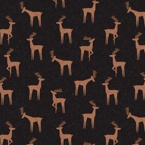 (small scale) reindeer - winter Christmas - brown /black - LAD23