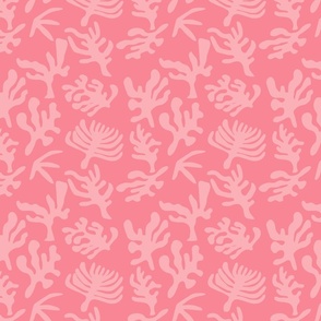 coral sillouhet pink