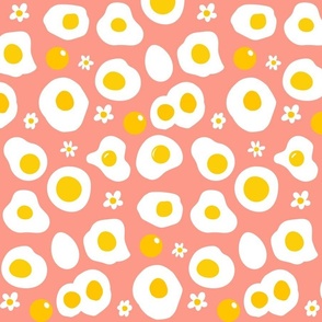 Pink Cracking Some Yolks Egg Pattern