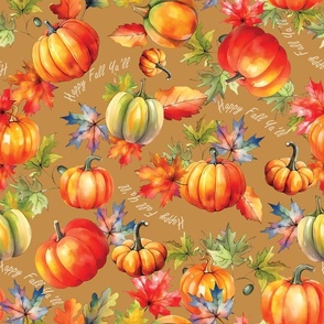 Pumpkin Medley - Happy Fall Ya'll - Latte