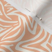 Peach Fuzz - Pantone - Wild Lines Zebra Animal Print Blender - Jumbo scale ©designsbyroochita