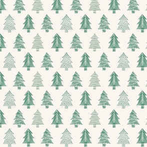 Christmas Tree - Holiday Trees - Brush Strokes - Minimal - Green ©designsbyroochita
