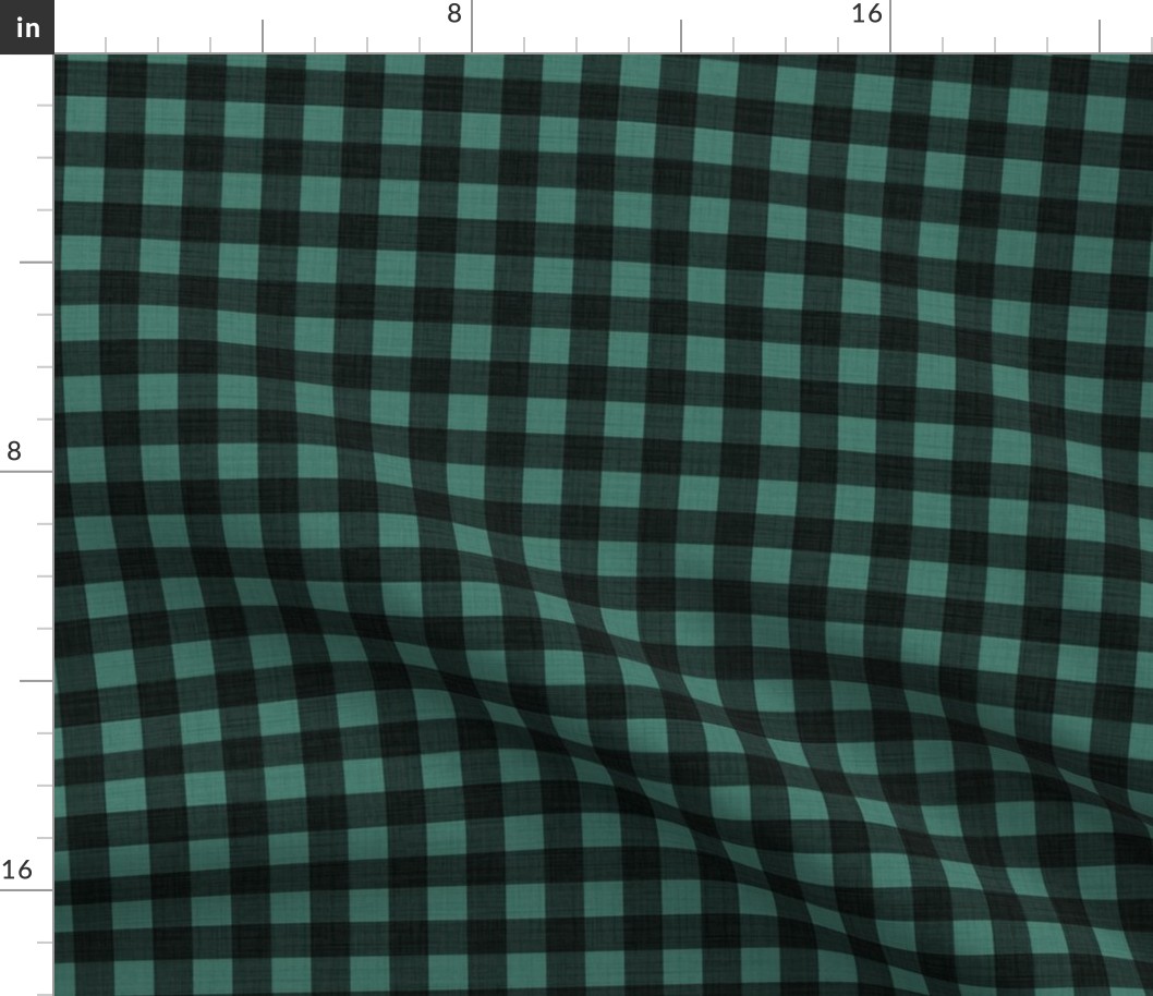 Checks linen Green - regular scale ©designsbyroochita