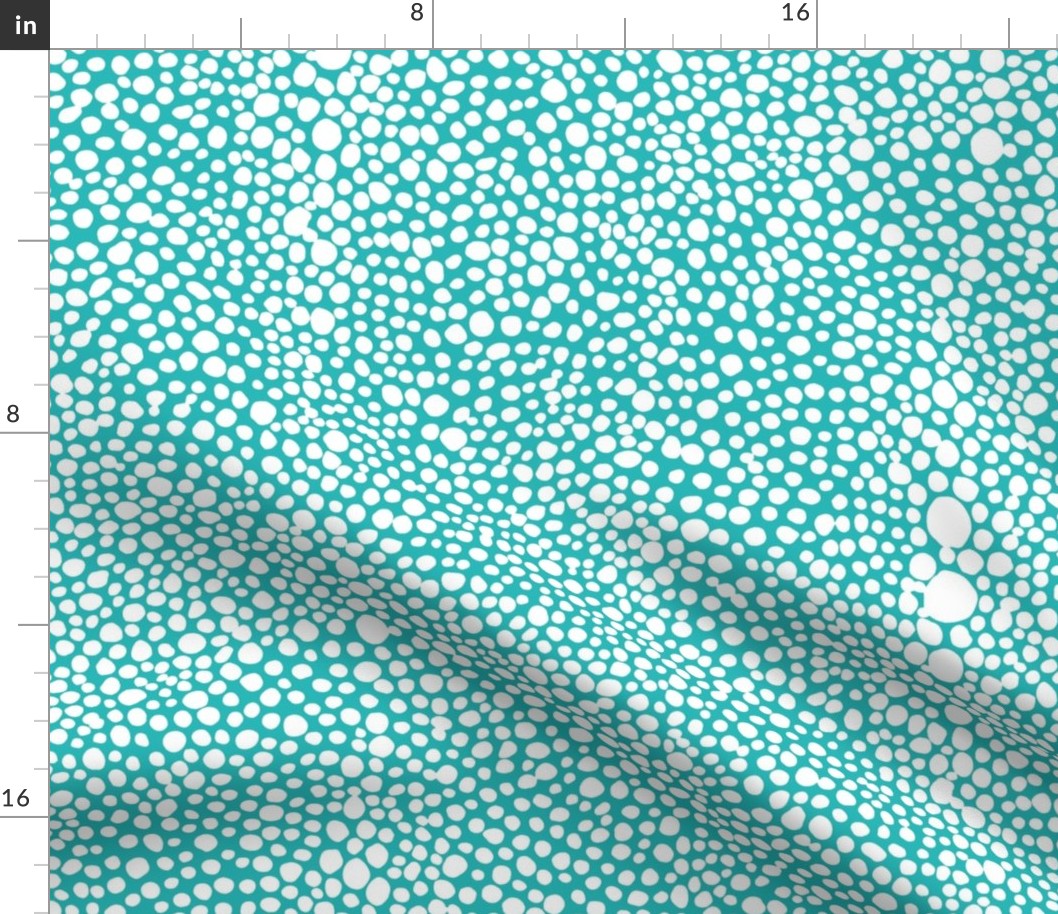Custom Shagreen Large Turquoise with Fabric | Spoonflower