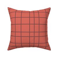Coordinate grid - Muted Red and Burgundy - Whimsigothic Collection
