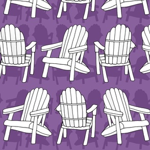 Adirondack Chairs (Purple large scale)   