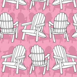 Adirondack Chairs (Pink large scale)  