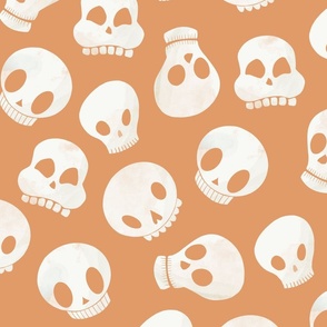 Skulls Gallore, Orange, 24"