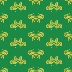 Wiggle Room Fluttery Butterfly Small Scale Green