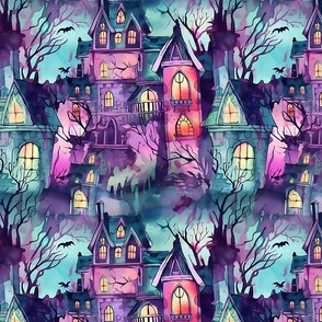 Haunted Mansion - Pink/Purple 