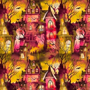 Haunted Mansion - Red/Gold