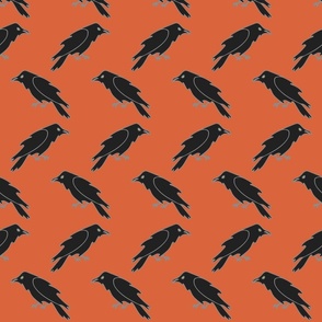 Black Raven | Orange | Med Scale