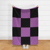 Purple and Black Checkerboard
