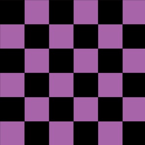 Purple and Black Checkerboard