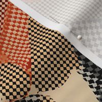 Retro Houndstooth Abstract