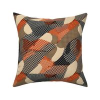 Retro Houndstooth Abstract