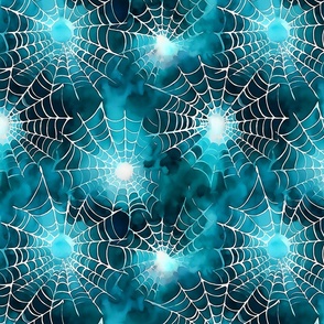 Cobweb Chaos - Aqua/Black 