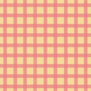 Pink & Yellow Gingham 2" Repeat