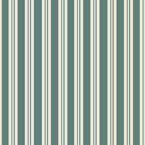 Plain Jade Stripes on Vanilla Cream