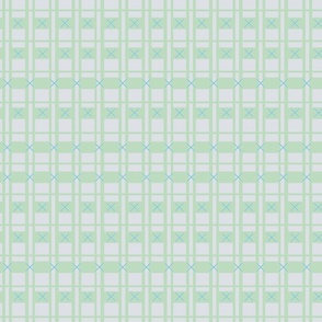 LARGE: Shapes light green Squares, Rectangles, Straight Lines, and blue Crosses 