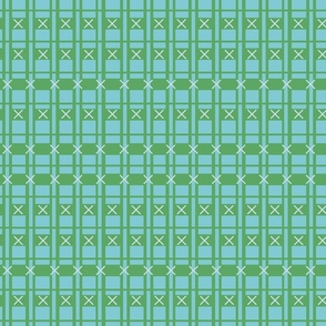 LARGE: Shapes blue Squares, Rectangles, green Straight Lines, and Little Crosses 