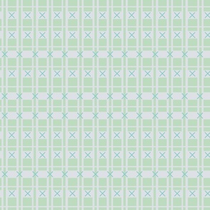 LARGE:Shapes light green Squares, Rectangles, white Straight Lines, and blue Crosses 