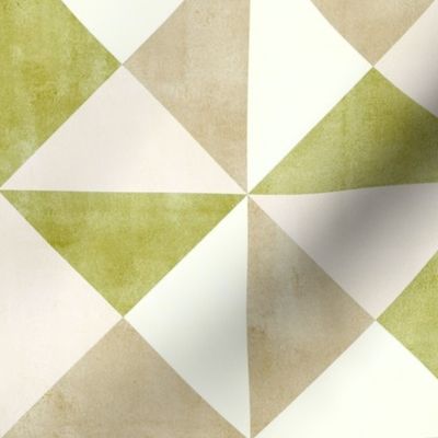 Triangle Geometric - Pastel Chartreuse  (medium scale)