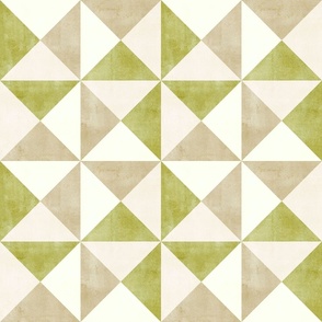Triangle Geometric - Pastel Chartreuse  (medium scale)