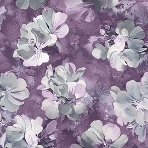 Geranium Sweet Dreams in Plum - medium scale