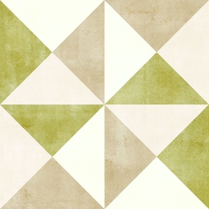 Triangle Geometric - Pastel Chartreuse (large scale)