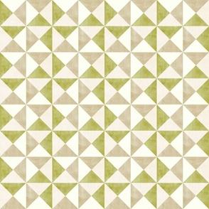 Triangle Geometric  - Pastel Chartreuse (small scale)