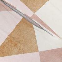 Triangle Geometric - Pastel Pink/Orange (large scale)