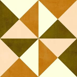 Triangle Geometric - Vibrant Orange (large scale)