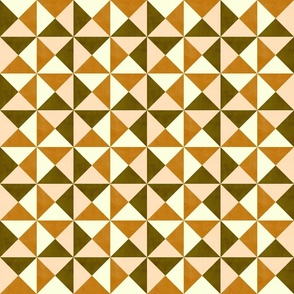 Triangle Geometric  - Vibrant Orange (small scale)
