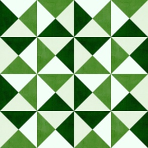 Triangle Geometric  - Green (medium scale)