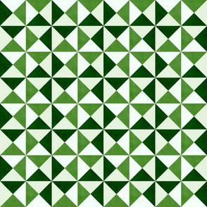 Triangle Geometric  - Fresh Green (small scale)