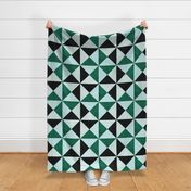 Triangle Geometric - Jade Green (large scale)