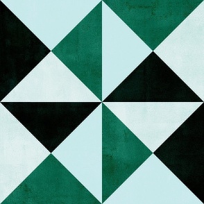 Triangle Geometric - Jade Green (large scale)
