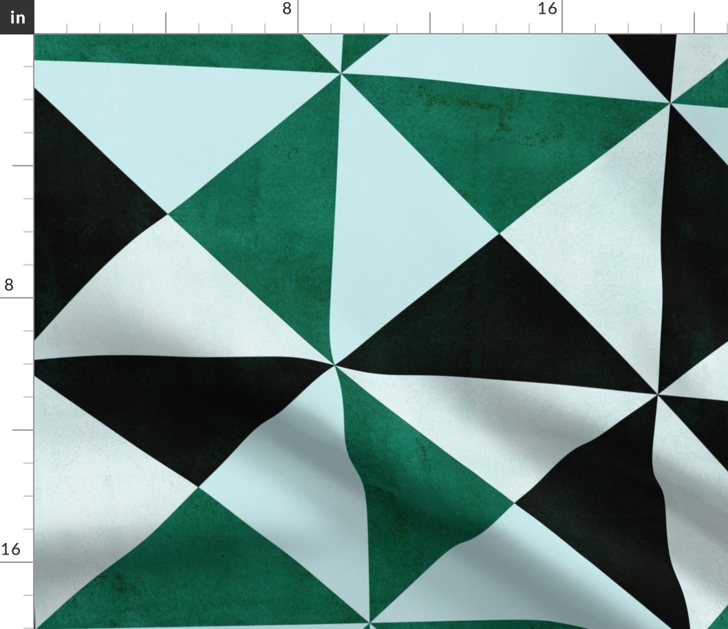 Triangle Geometric - Jade Green (large scale)