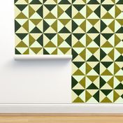 Trianlge Geometric  - Chartreuse (large scale)