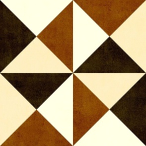Triangle Geometric - Tan Brown (large scale)