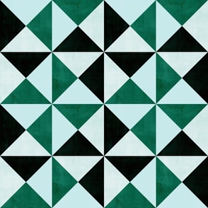 Triangle Geometric - Jade Green (medium scale)