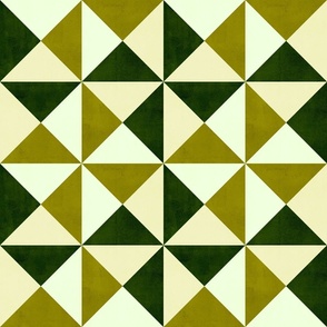 Triangle Geometric - Chartreuse (medium scale)