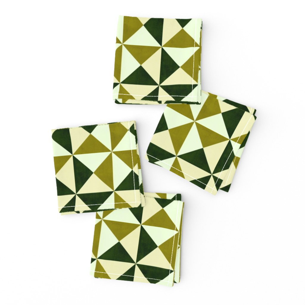 Triangle Geometric - Chartreuse (small scale)