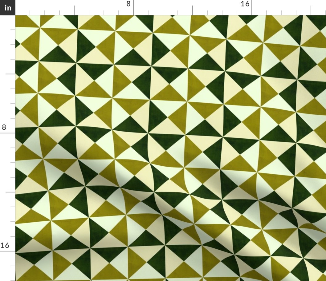 Triangle Geometric - Chartreuse (small scale)